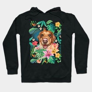 Tropical Labrador Retriever 3 Hoodie